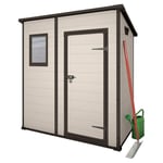 Abri de jardin en résine Keter manor Pent 6x4 Beige