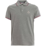 T-shirt Moncler  Polo Homme Gris collection