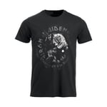 Iron Maiden Number of the Beast Watermark  T-Shirt Black XS