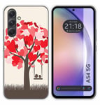 Coque Silicone pour Samsung Galaxy A54 5G Design Oiseaux Dessins