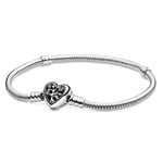 PANDORA 598827C01-17 Bracelet Moments avec fermoir en forme d'arbre de vie.