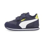 PUMA Unisex Kids St Runner V3 Nl V Inf Baskets, Peacoat Lemon Sherbert, 22 EU