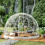 Garden Dome Bubble Tent 9.5ft Greenhouse Dome PVC Garden igloo Geodesic Dome Kit