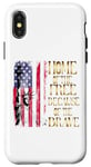 Coque pour iPhone X/XS T-shirt design Home Of The Free Because Of The Brave