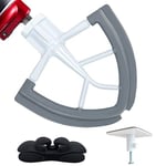 Flex Edge Beater for KitchenAid Mixer,4.5-5 Qt Tilt-Head Stand Mixer Accessories with Coated Metal Frame and Flexibale Silicone Edge Bowl Scraper