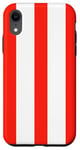 iPhone XR Red and White Stripes, Cherry Red, Preppy Aesthetic, Trendy Case