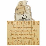 ZINELLO DESIGN - Puzzle en Bois Annonce Grossesse pour Marraine, Idee Cadeau Casse Tete Original et Personnalisé pour Faire Votre Demande, Annonce Naissance de Bébé, avec Pochette Cadeau (sans Cadre)