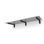 designtak entrétak easy collection bold small console black - tinted glass