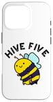 Coque pour iPhone 16 Pro Hive Five Funny Bee Jeu de mots