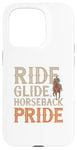 Coque pour iPhone 15 Pro Citation d'équitation Western Riding - Country Horse Rider