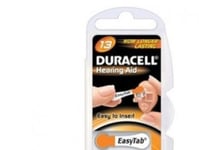 Duracell Da13, Engångsbatteri, Zink-Luft, 1,4 V, 6 Styck, Hg (Kvicksilver), Orange