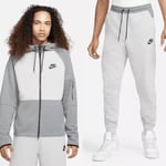 Mens Nike Sportswear Tech Essentials Full Tracksuit Hoodie Pants Grey Size Large