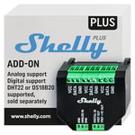 Shelly Plus Add-On | Wi-Fi & Bluetooth Add-On For Shelly Plus Devices | Temperature and Humidity Sensor Interface | Home Automation | Works with Alexa & Google Home | iOS Android App | No Hub Required