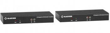 BLACK BOX KVX SERIES KVM EXTENDER OVER FIBER - 4K, SINGLE-HEAD, DISPLAYPORT, USB 2.0 HUB, SERIAL, AU