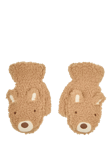 JoJo Maman Bébé Kids' Bear Borg Mittens, Brown