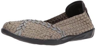 Bernie Mev Femme tressée Catwalk Plat - - Bronze/Pewter, 38 M EU