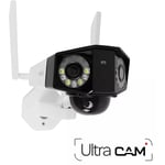 Caméra compatible UltraCAM - Détection intelligente / 2K+ / WiFi 2,4 & 5GHz / Grand angle 180° / Vision nocturne / IP66