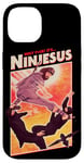 iPhone 14 It's Ninjesus 80s Action Movie Atheist Christian Ninja Jesus Case