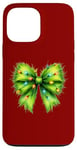 iPhone 13 Pro Max Green Christmas Bow with Lights Case