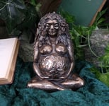 Mother Earth Bronze Finished Statue Figure Gaia Goddess Te Fiti Ornament Boxed