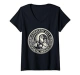 Womens Crescent City Postal Service Messenger Otter Crescent City V-Neck T-Shirt