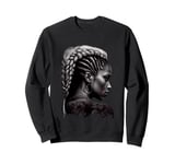 Cultural Braided Hair Beauty Strength Sweatshirt