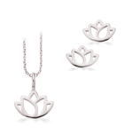 Scrouples Lotus Flower Sterling Silver Smyckesset PX1115