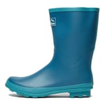 Peter Storm WoMens Waterproof Short Length Trim Wellies with Grippy Outsole - Green - Size UK 6