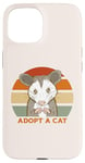 iPhone 15 ADOPT A CAT Funny Possum Opossum Street Cats Cute Kitty Meme Case