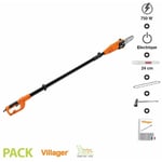 Villager - Elagueuse sur perche électrique 750W guide Oregon 24cm veps 915