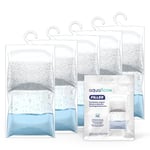 AquaFloow 5x210G Déshumidificateur suspendu, Absorbeur d'humidité pour placard, Déshumidificateur suspendu Anti-humidité, Sac déshydratant résistant à l'humidité