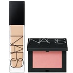 NARS Natural Longwear Foundation 30ml and NARS Blush Orgasm 4.8g Bundle (Various Shades) - Mont Blanc