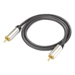 Cable coaxial audio num¿¿rique, HiFi 5.1 SPDIF RCA vers RCA male vers male Cable coaxial pour SPDIF/audio num¿¿rique et cable vid¿¿o composite (taille : 2 m)