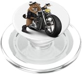 Lion Riding Classic Chopper Moto PopSockets PopGrip pour MagSafe