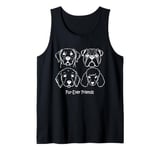 Dog Face Breeds Fur-Ever Friends Cute Puppy Pet Lover Tank Top