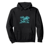 Vintage Mythical Sea Monsters Fantasy Design Pullover Hoodie