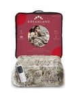 Dreamland Hygge Days Luxury Faux Fur Warming Throw - Natural