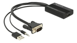 Delock VGA to HDMI Adapter with Audio