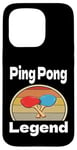 Coque pour iPhone 15 Pro Funny Ping Pong Legend Lover Game Winner Retro Humour