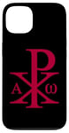 iPhone 13 CHI RHO ALPHA OMEGA CHRISTIAN CROSS SYMBOL Case