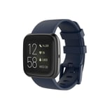 Silikon Armband Fitbit Versa 2/Versa Lite - Mörk Blå DarkBlue Mörk Blå