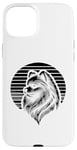 Coque pour iPhone 15 Plus Retro Sunset Poméranians Poméraniens Pom Dog