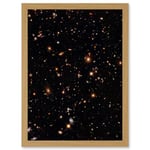 Artery8 Hubble Space Telescope Image A Look Into The Universe's Past Ultra Deep Field Near Infrared View Of Distant Galaxies Billions Of Light Years Away Artwork Framed A3 Wall Art Print