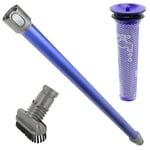 Extension Tube Rod Wand for DYSON DC58 DC62 Animal + Dirt Brush Pre Filter