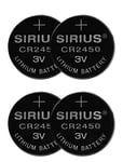 Sirius Home Decopower Cr2450, 4 Stk Sæt Silver