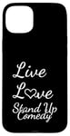 Coque pour iPhone 15 Plus Comédien Live Love Stand Up Comédie