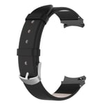 Samsung Galaxy Watch 5 (44mm) / (40mm) / 4 (44mm) / (40mm) Klockarmband i äkta läder - Svart Svart