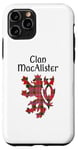 Coque pour iPhone 11 Pro Clan MacAlister Tartan Nom de famille écossais Scotland