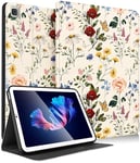 SurgeCraft for Samsung Galaxy Tab A7 Lite Case 8.7 Inch - Women Cute Girls Folio Cover Floral Flower Pretty Kids Girly Aesthetic Design for Samsung A7 Lite Tablet Cases SM-T220 / T225 / T227