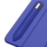 MoKo Porte-Crayon Autocollant pour Apple Pencil Pro, Apple Pencil (USB-C), Apple Pencil 1ère/2ème Génération, Étui à Crayons Élastiques Pochette Adhésive Attachée à l'Étui pour Stylet, Marine Bleu